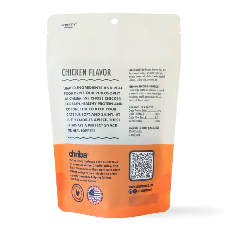 Chriba Chicken Crunchy Cat Treats 3oz Chriba