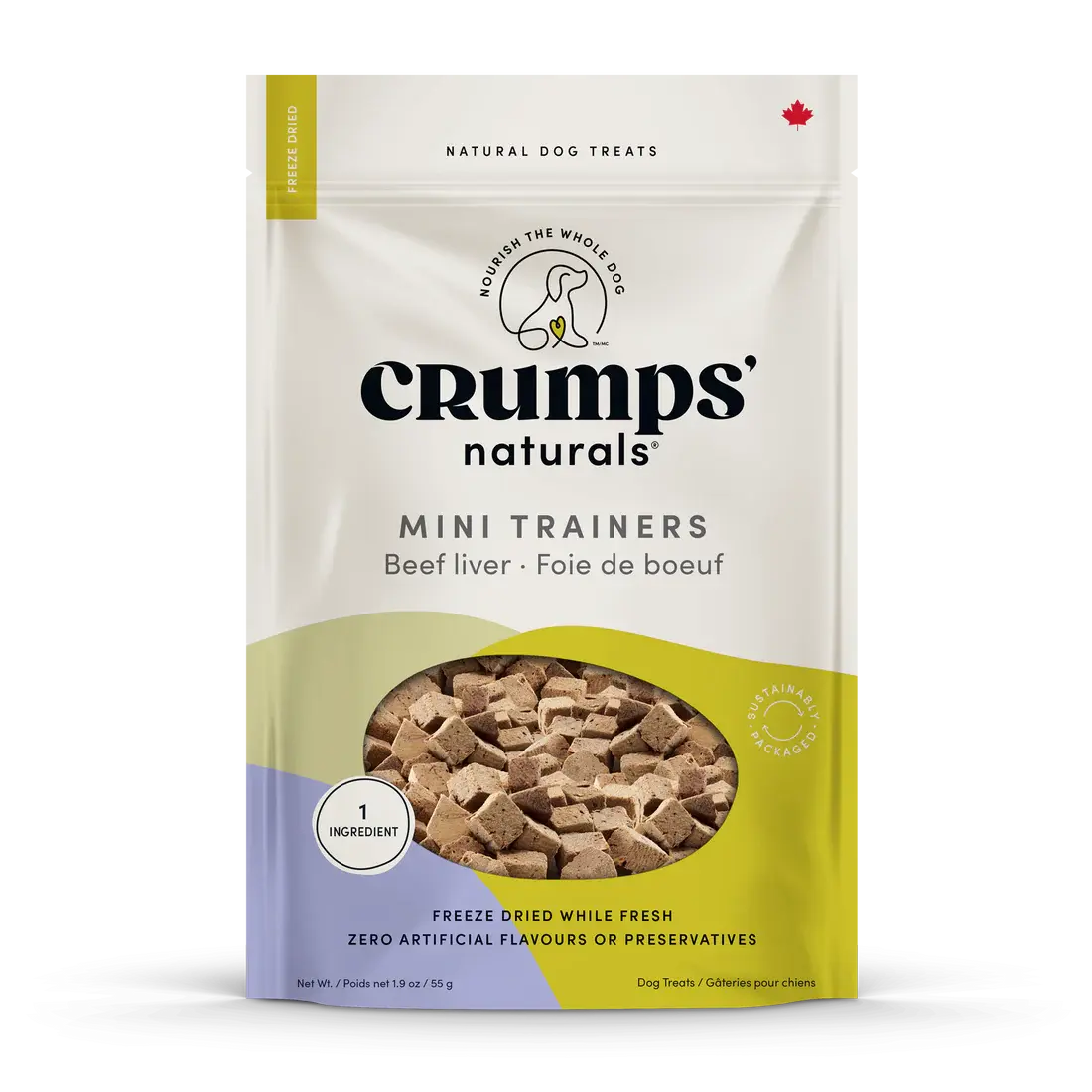 Crumps' Naturals Mini Trainers Freeze Dried Beef Liver Dog Treats Crumps' Naturals