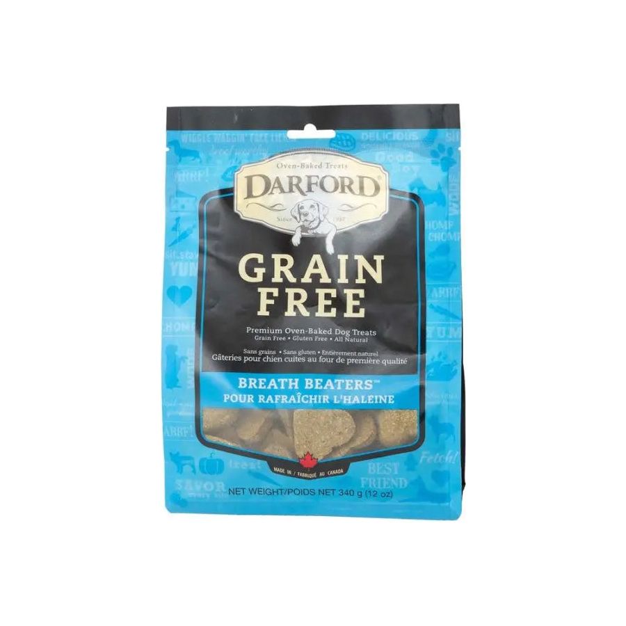 Darford Grain Free Dog Biscuits Breath Beaters 12 oz Darford