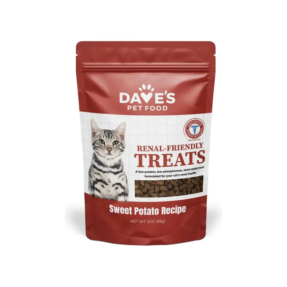 Dave's Pet Food Renal-Friendly Sweet Potato Grain-Free Soft & Chewy Cat Treats Dave's Pet Food