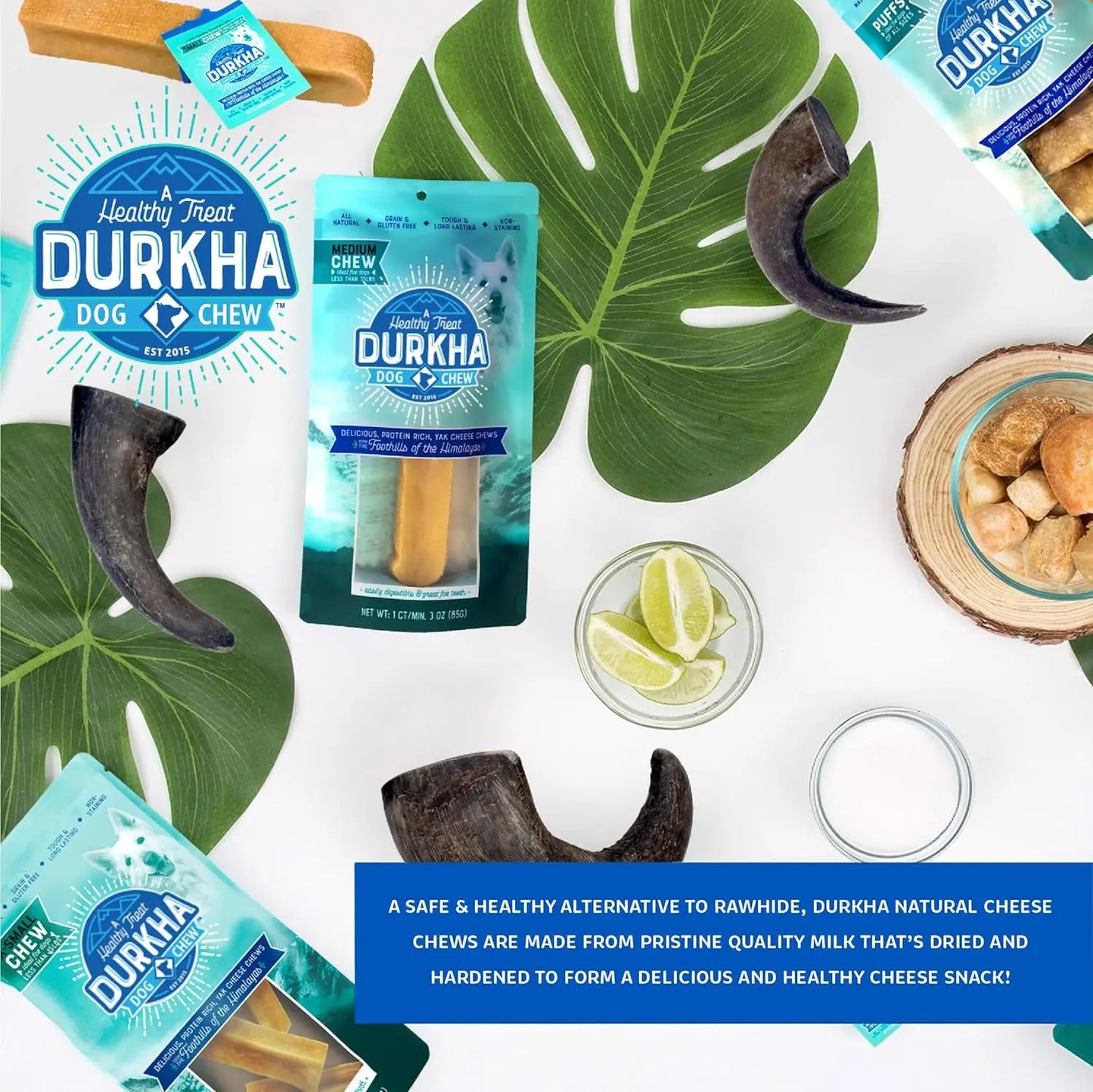 Durkha Himalayan Yak Cheese Chew Dog Treat Durkha