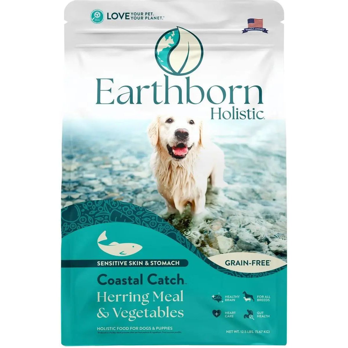 Earthborn Holistic Coastal Catch Herring Meal & Vegetables Grain-Free Dry Dog Food Earthborn Holistic