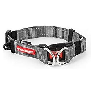 EzyDog Double Up Premium Nylon Dog Collar with Reflective Stitching EZY Dog