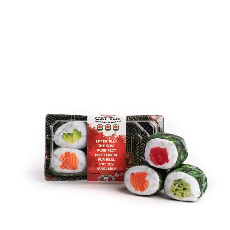 Fabcat Sushi Roll Cat Toy Fabdog