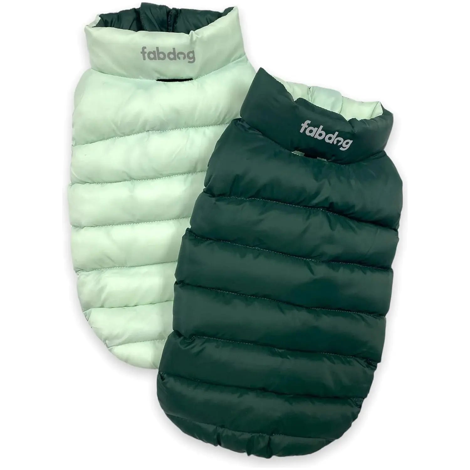 Fabdog Pack N' Go Reversible Dog Puffer Coats Fabdog