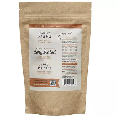 Farm Hounds Natural Dehydrated Beef Liver Treat for Dogs Farm Hounds