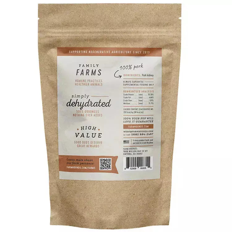 Farm Hounds Natural Dehydrated Pork Organ Treats for Dog Farm Hounds