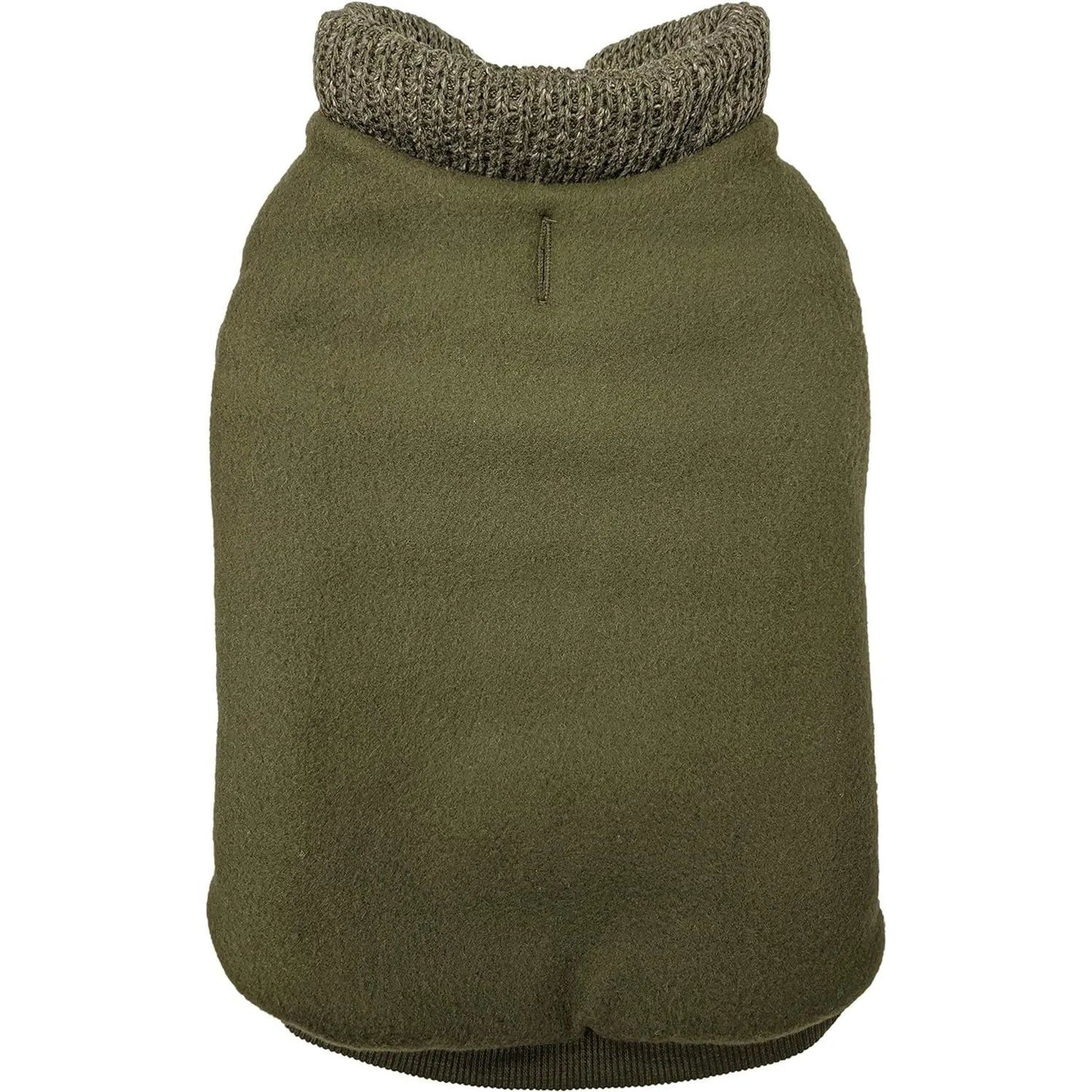 Fashion Pet Sweater Trim Puffy Coat Reversible Olive Fashion Pet CPD