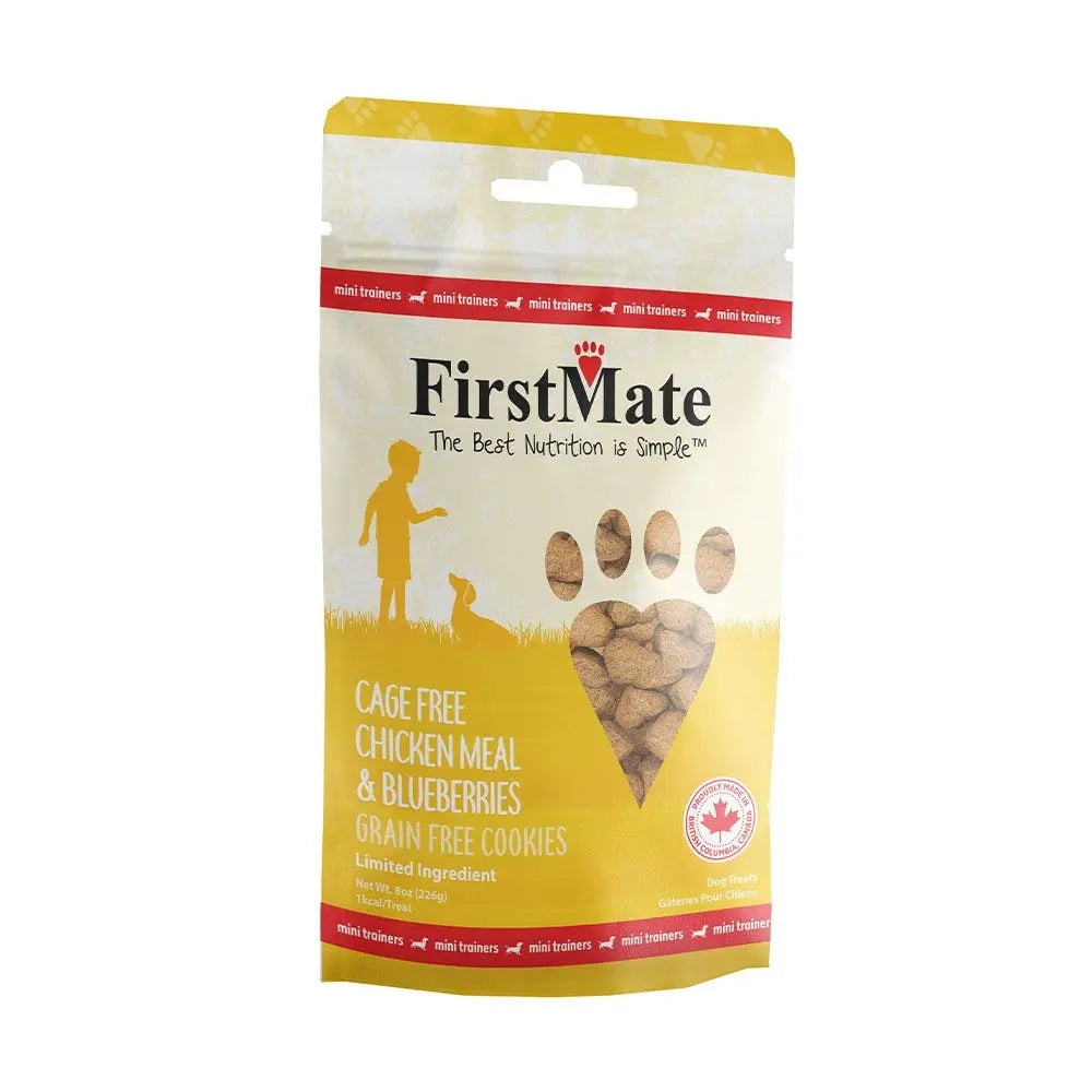 FirstMate Mini Treat with Blueberry Training Dog Treats 8oz FirstMate