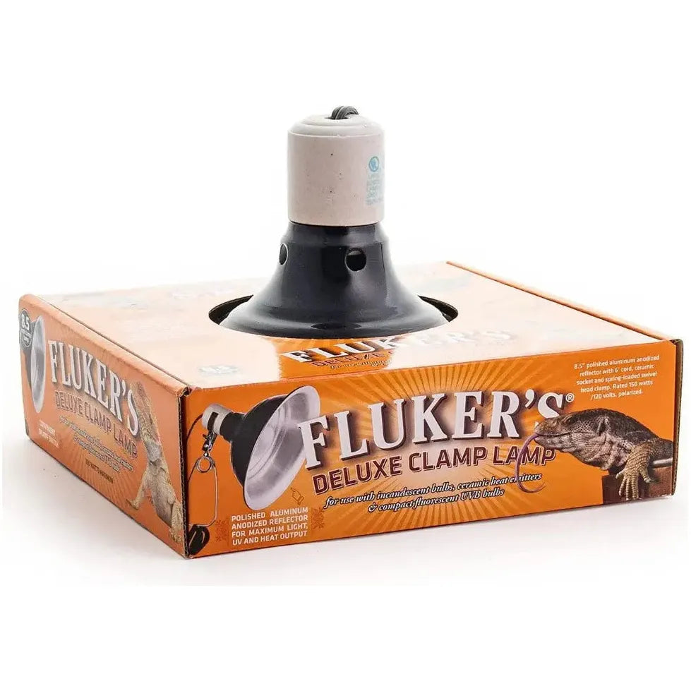 Fluker's Repta-Clamp Lamp with Switch Black Fluker's CPD