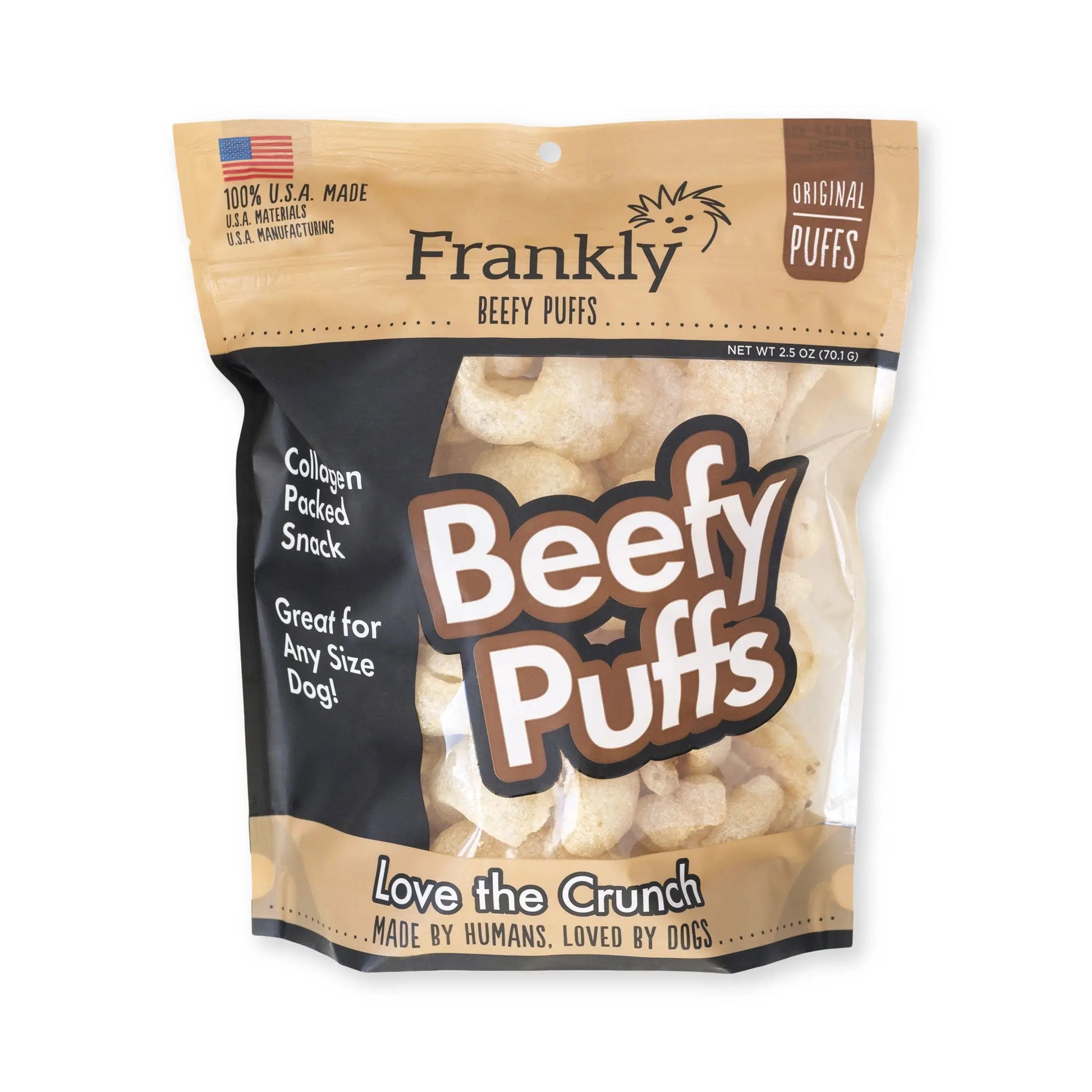 Frankly Pet Beef Puffs Original Dog Chew Frankly Pet