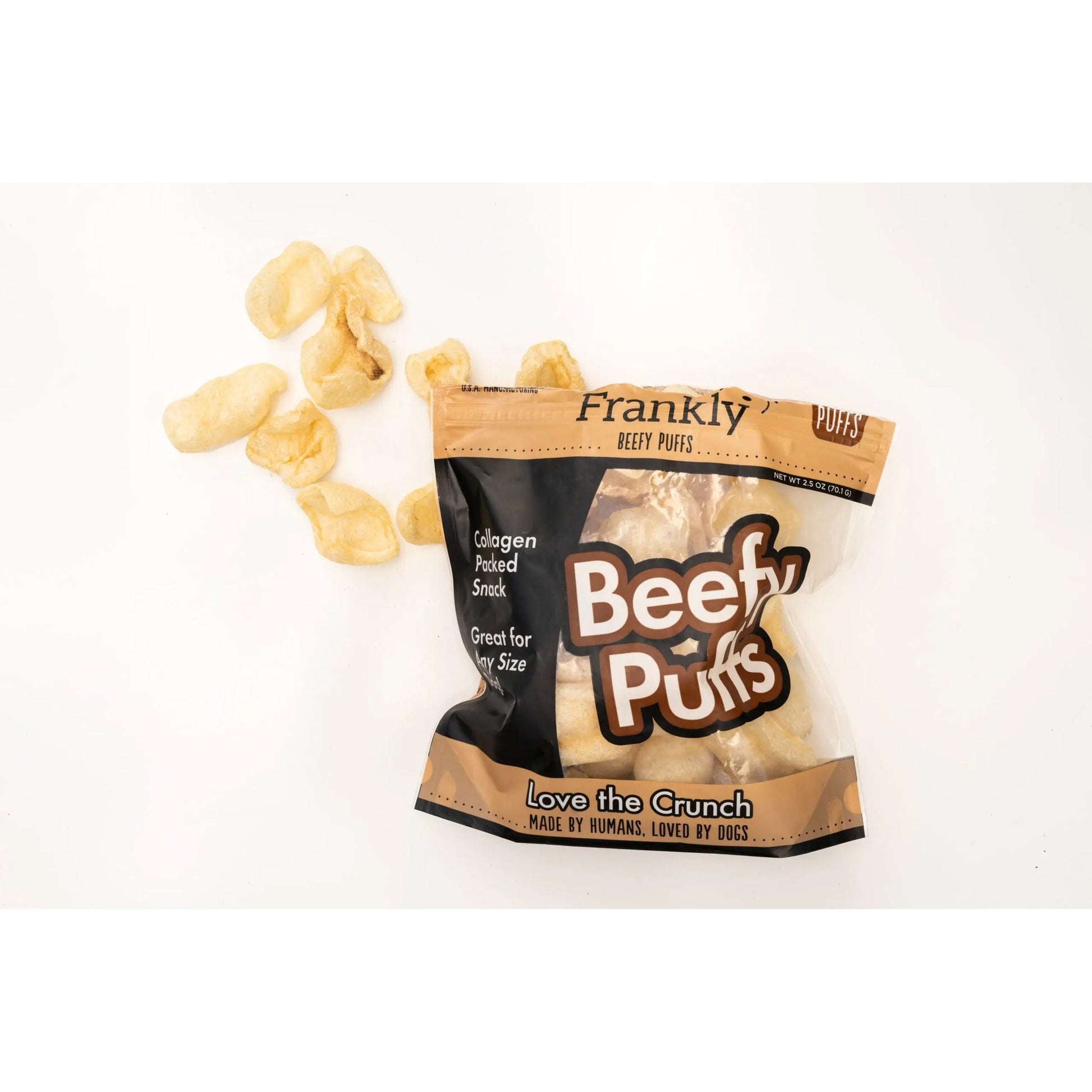 Frankly Pet Beef Puffs Original Dog Chew Frankly Pet