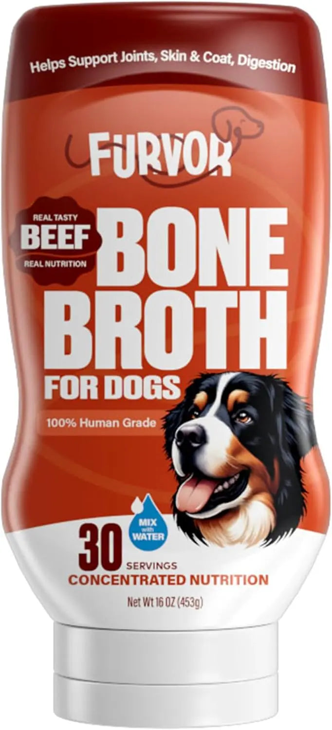 Furvor Beef Bone Broth Healthy Dog Food Topper Furvor