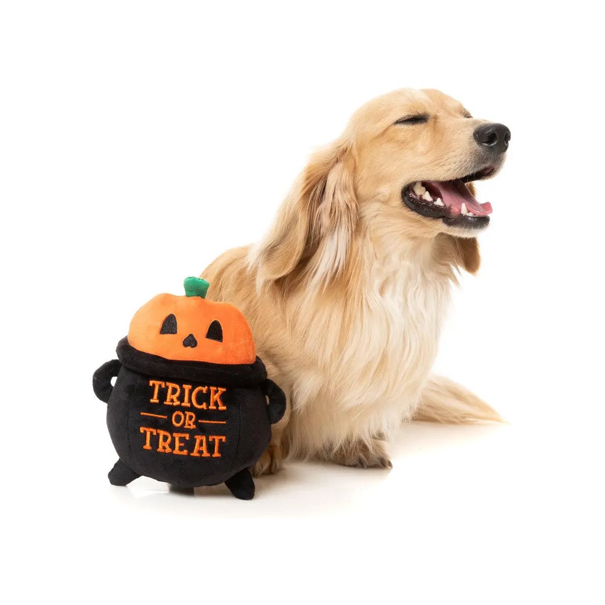 FuzzYard Dog Toy Trick Or Treat Cauldron FuzzYard