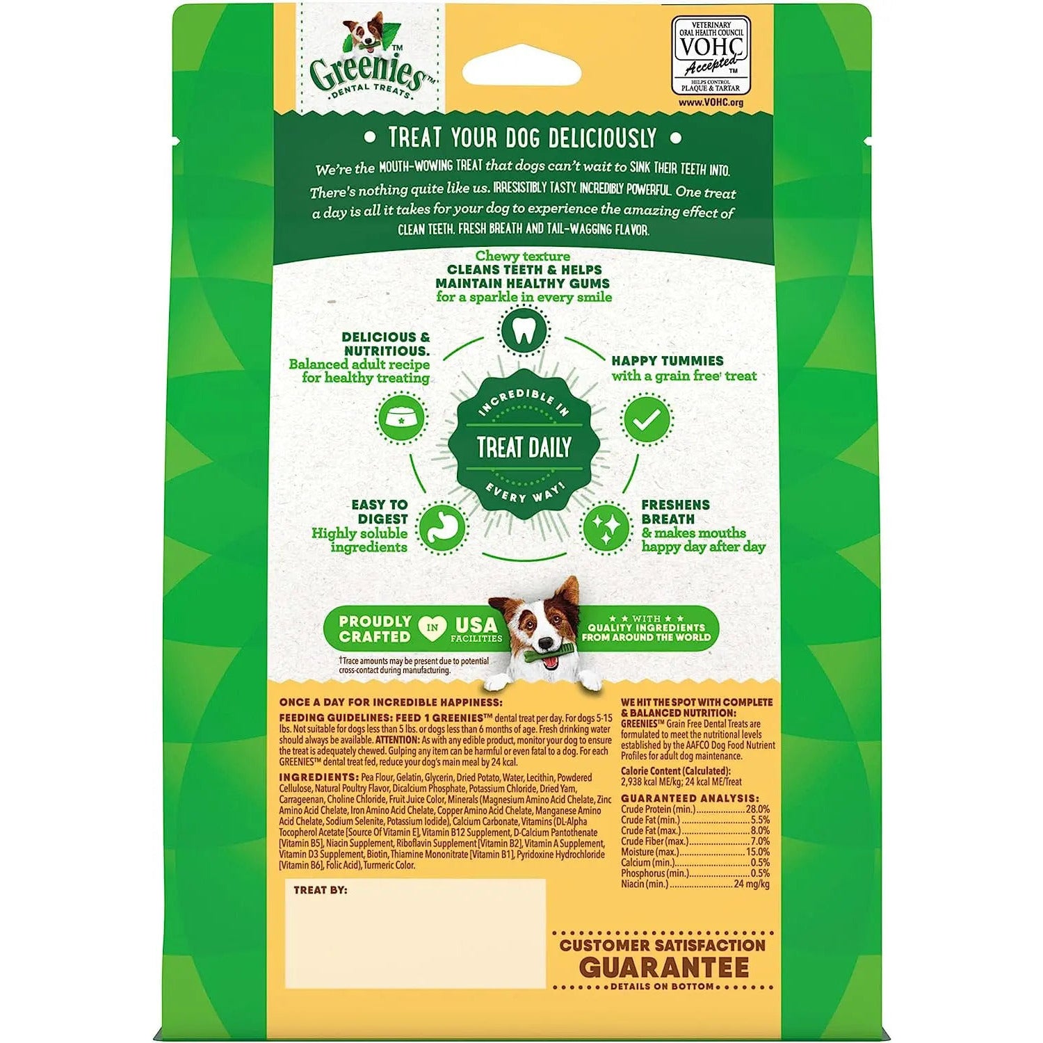 GREENIES Original Natural Dog Dental Care Chews Oral Health Dog Treats Greenies