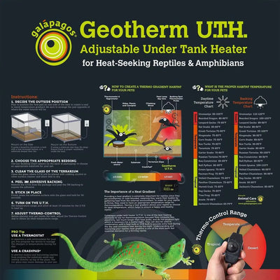 Galápagos Geotherm Adjustable Under Tank Heater Galapagos