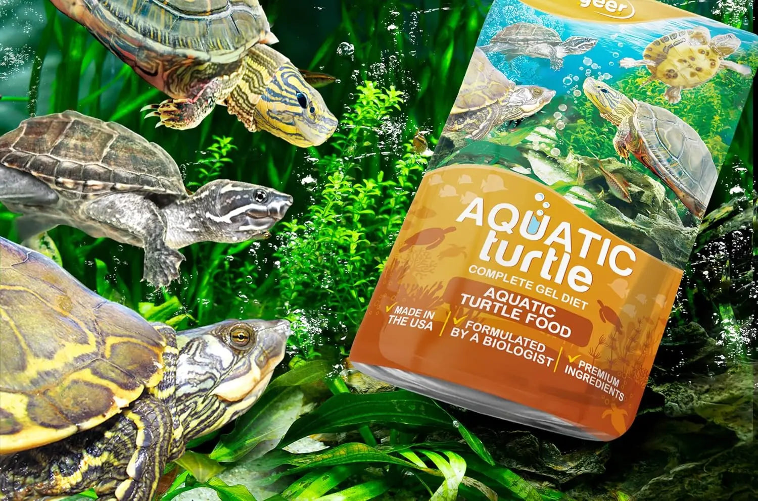 Gargeer Advanced Breeders Aquatic Turtle Food 3oz Gargeer