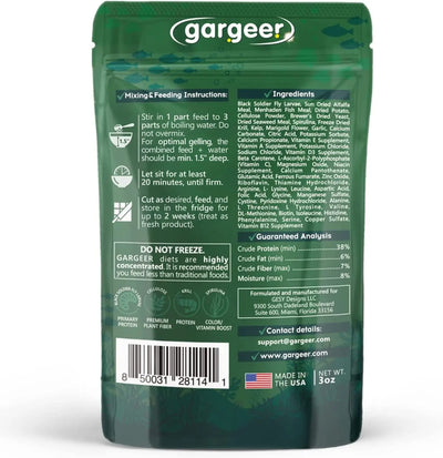 Gargeer Complete Bottom Dweller Fish Food for Advanced Breeders 3oz Gargeer