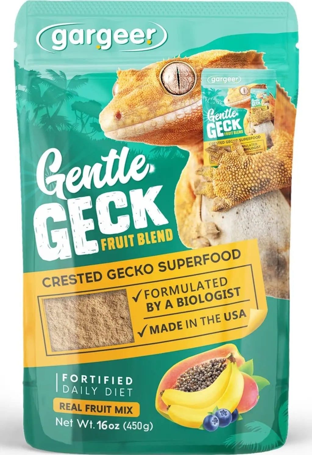 Gargeer Complete Fruit Blend Crested Gecko Food Gargeer