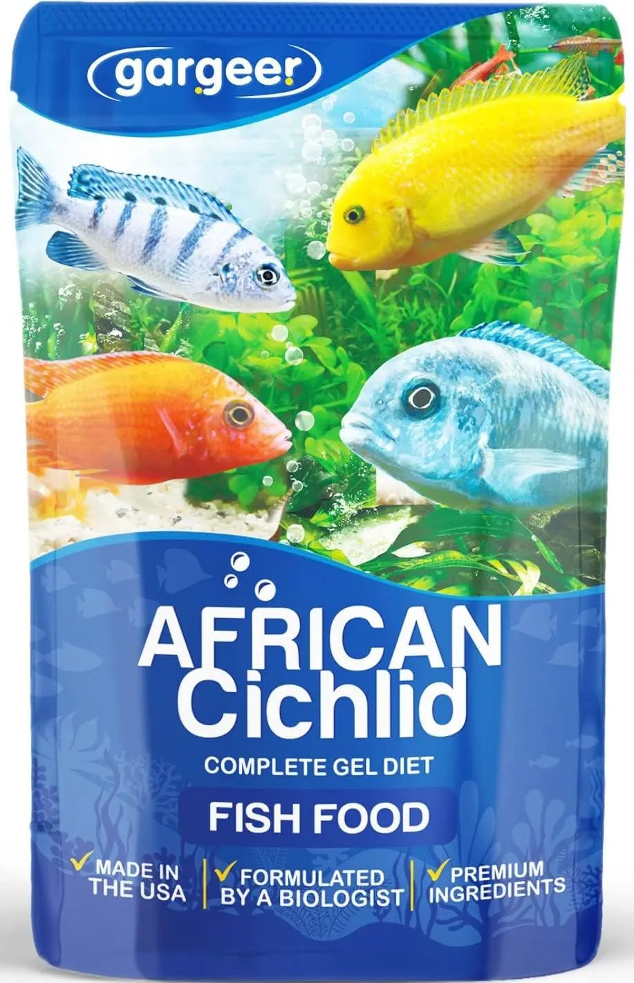 Gargeer Premium African Cichlid Food Balanced Diet for All Ages Gargeer