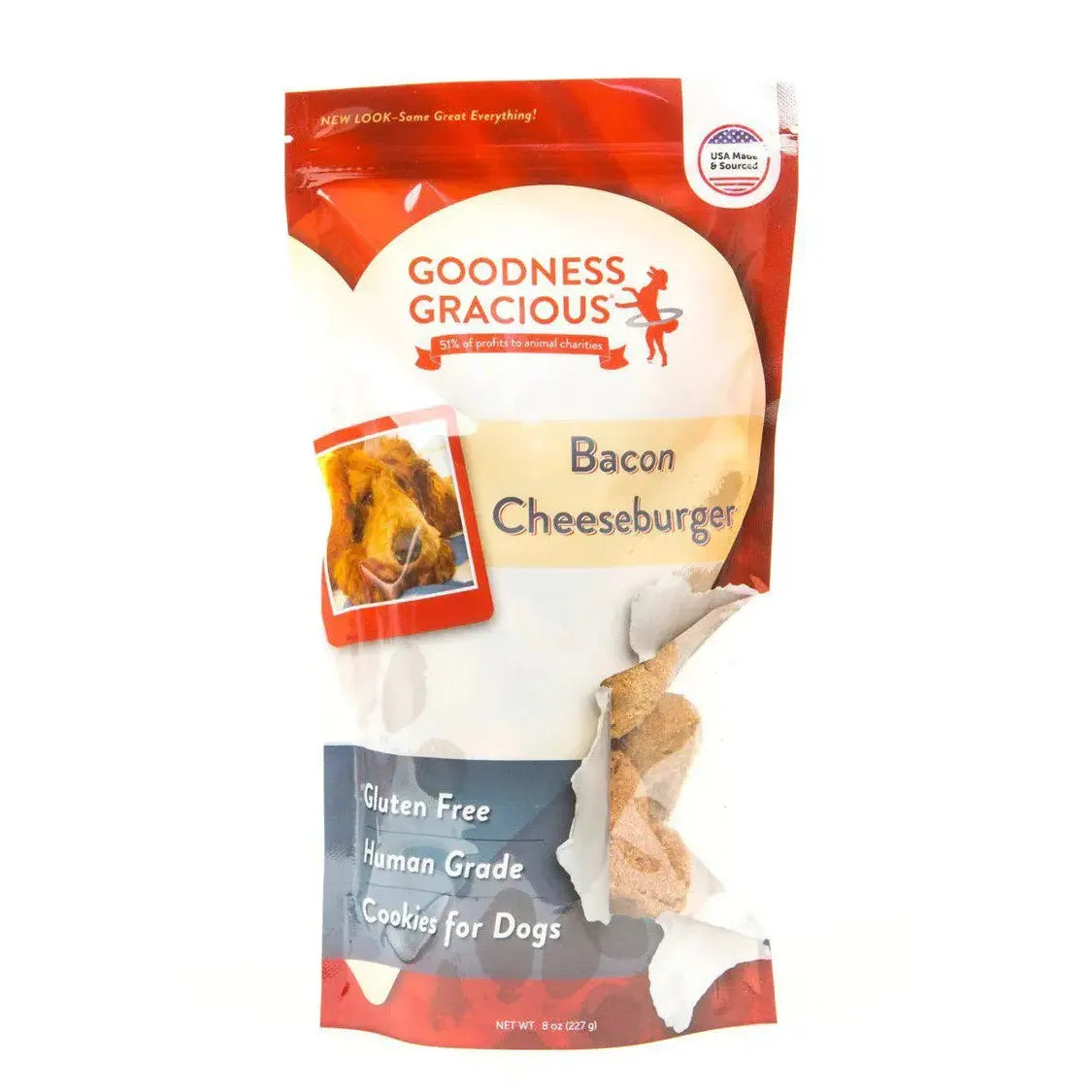 Goodness Gracious Bacon Cheeseburger Dog Cookies 8oz Goodness Gracious