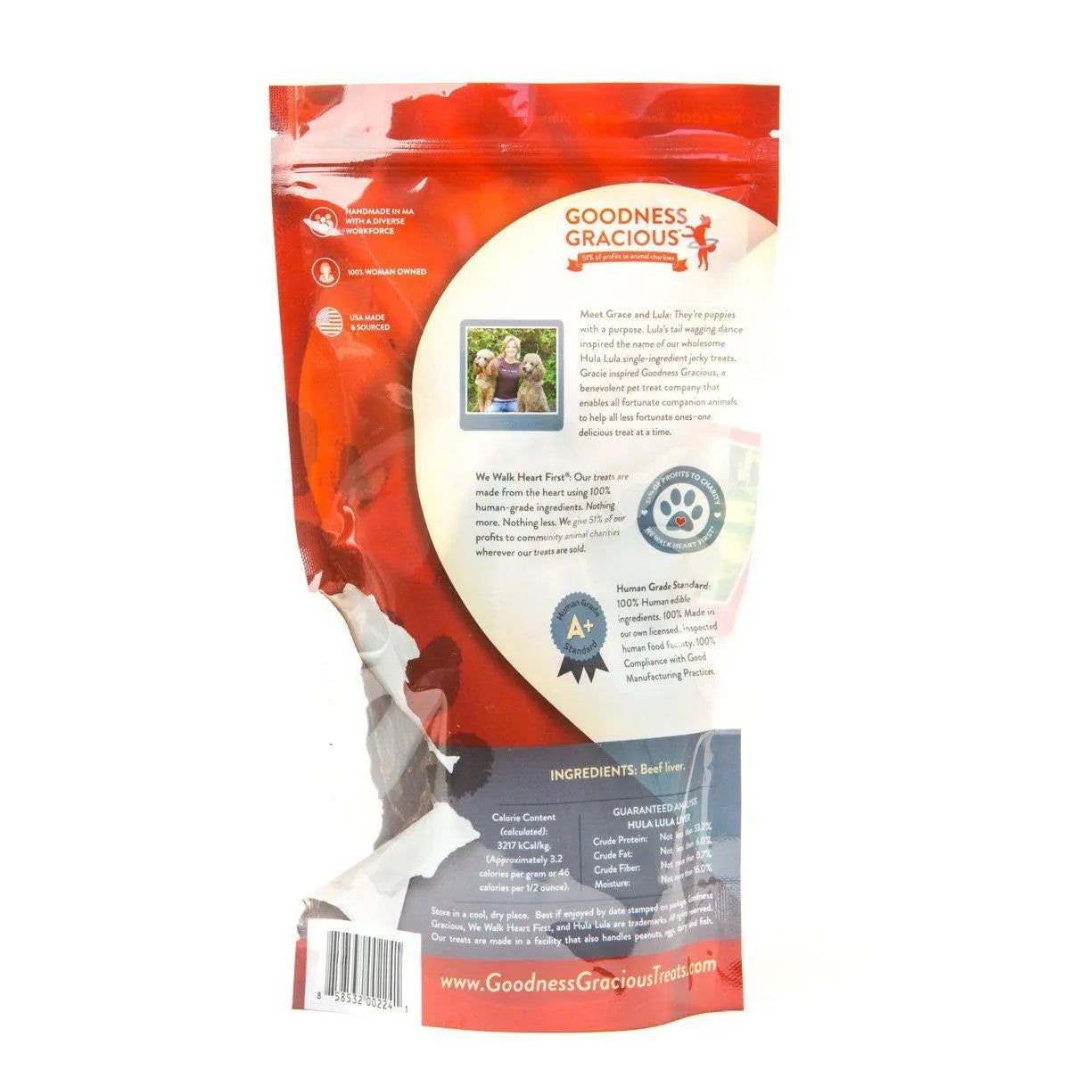 Goodness Gracious Hula Lula Beef Liver Jerky For Dogs 5oz Goodness Gracious