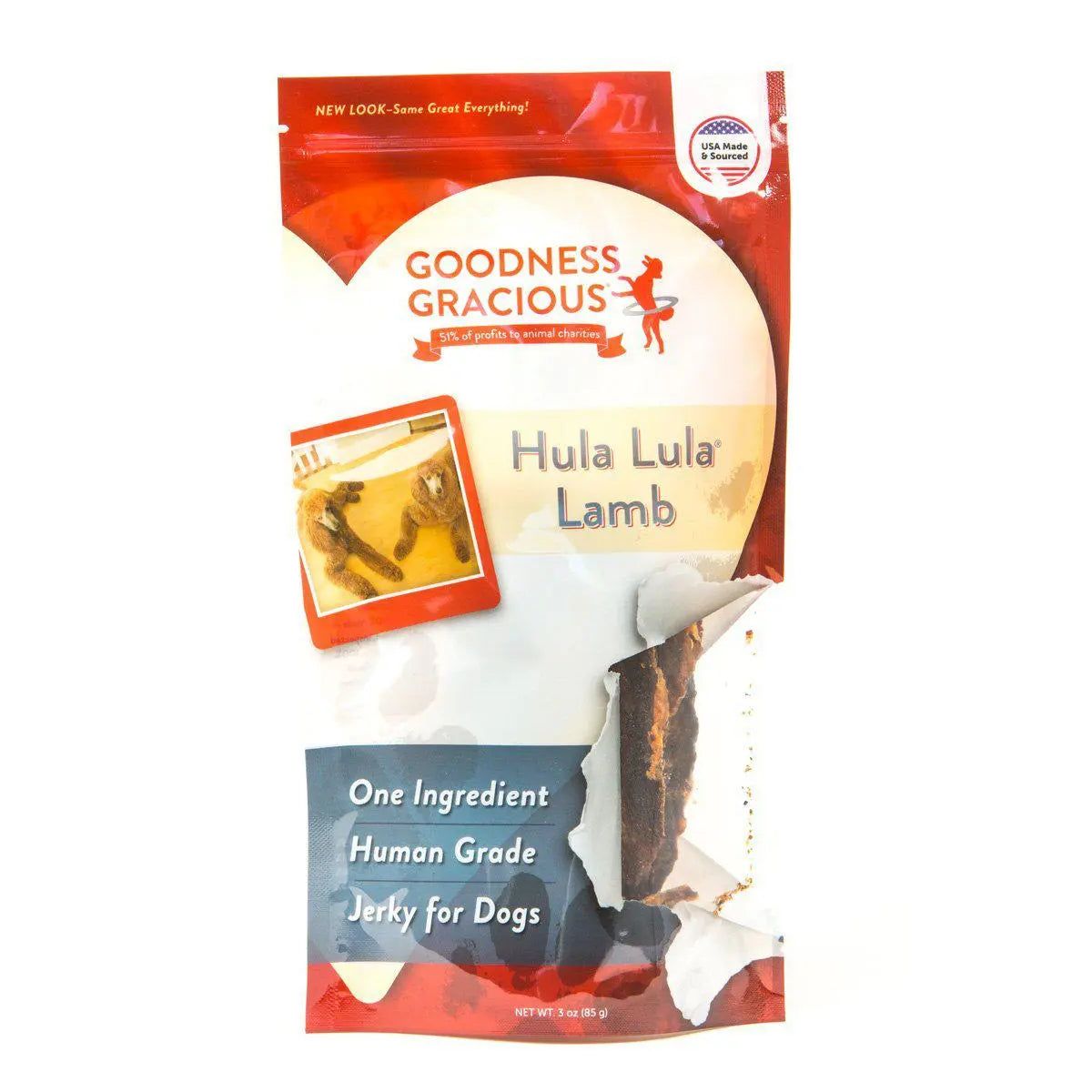 Goodness Gracious Hula Lula Lamb Jerky For Dogs 3oz Goodness Gracious