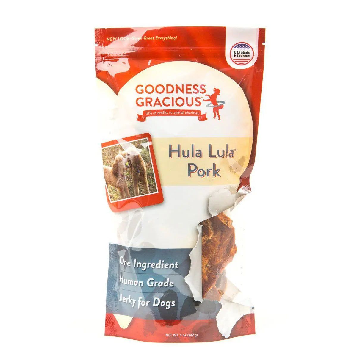 Goodness Gracious Hula Lula Pork Jerky For Dogs 5oz Goodness Gracious