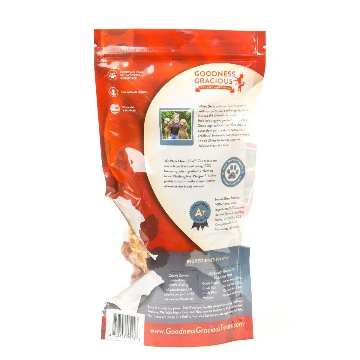 Goodness Gracious Hula Lula Pork Jerky For Dogs 5oz Goodness Gracious