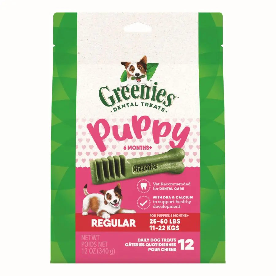 Greenies Puppy 6+ Months Dog Dental Treats Greenies