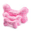 Haute Diggity Dog Pink Checker Chewy Vuiton Bone Plush Dog Toy Haute Diggity Dog