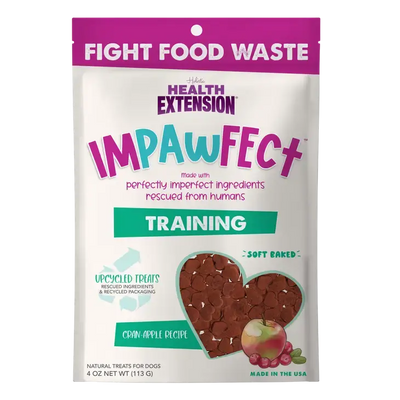 Health Extension  Impawfect Cran-Apple Dog Training Treats 4oz Health Extension