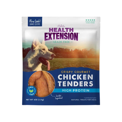 Health Extension Crispy Gourmet Freeze Dried Chicken Tenders Treat 4 oz Health Extension