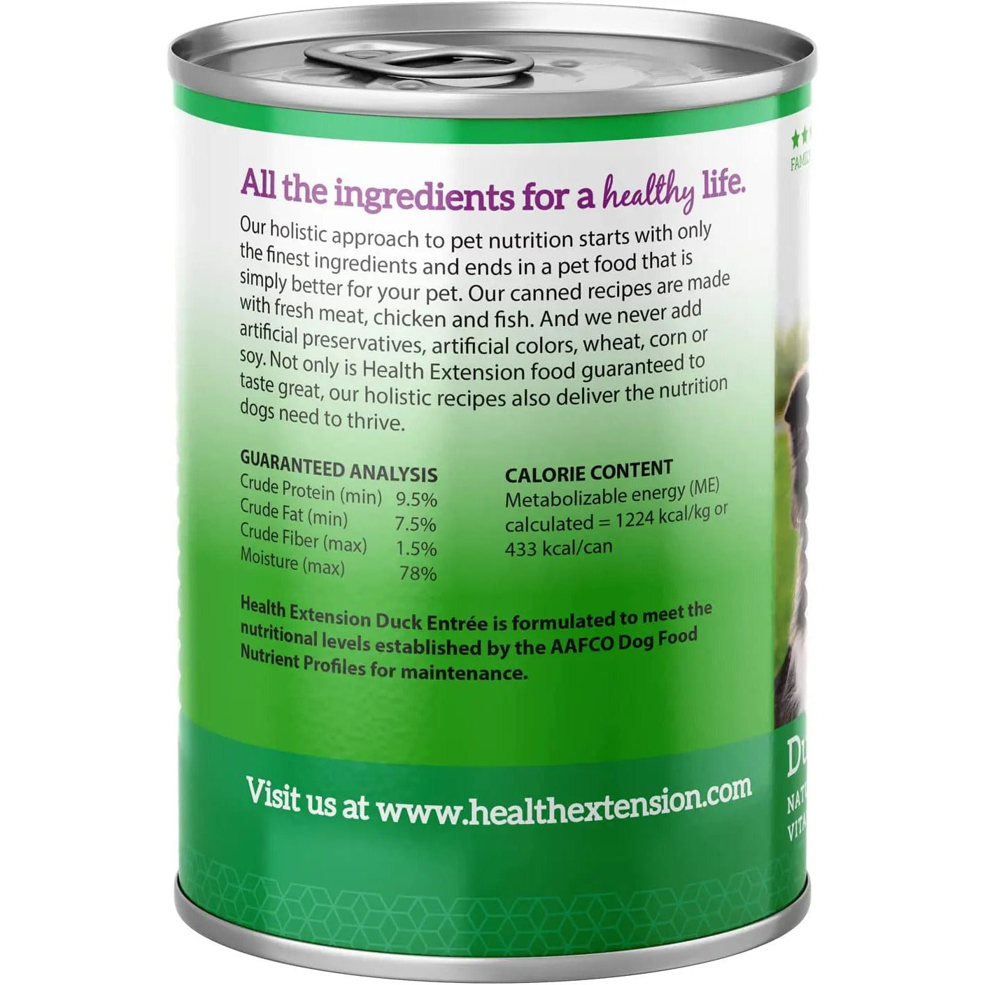 Health Extension Duck Canned Dog Food 12 / 12.5 oz Health Extension