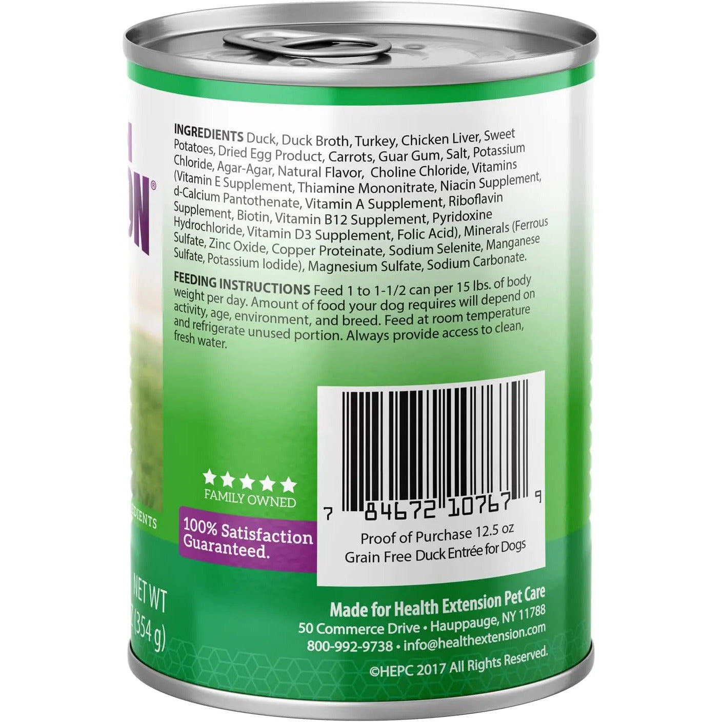 Health Extension Duck Canned Dog Food 12 / 12.5 oz Health Extension