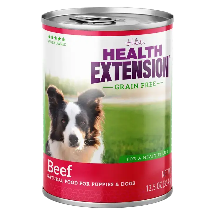 Health Extension Grain Free 95% Beef Canned Dog Food Health Extension