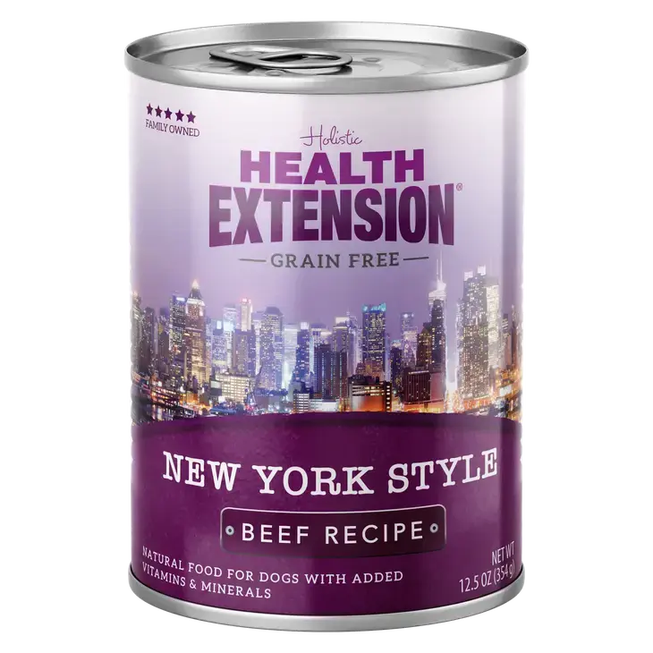 Health Extension Grain Free Beef Recipe New York Style Wet Dog Food Health Extension