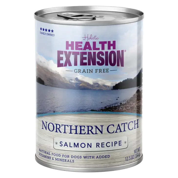 Health Extension Grain Free Northern Catch - Salmon Recipe Wet Dog Food 12/12.5oz Health Extension