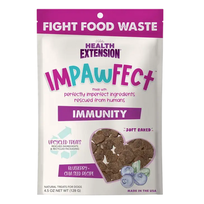 Health Extension Impawfect Blueberry & Chia Seeds for Immunity Support Dog Treats Health Extension