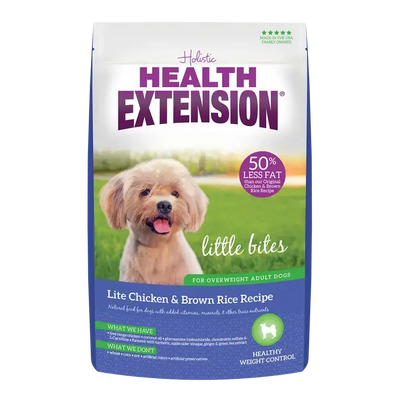 Health Extension Little Bites Lite Chicken & Brown Rice Recipe Dry Dog Food Health Extension