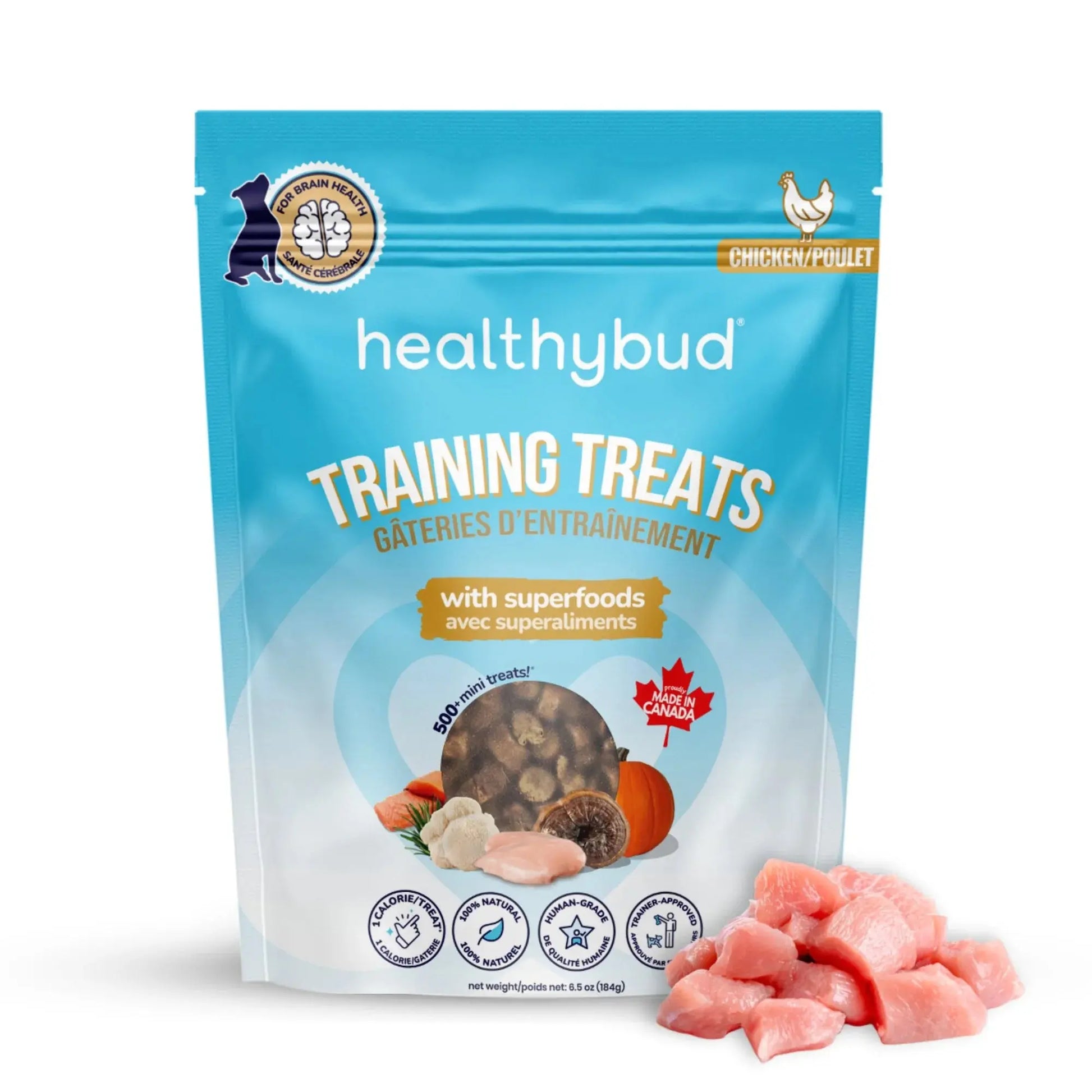 Healthybud Chicken Mini Training Treats for Dogs 6.5 oz Healthybud