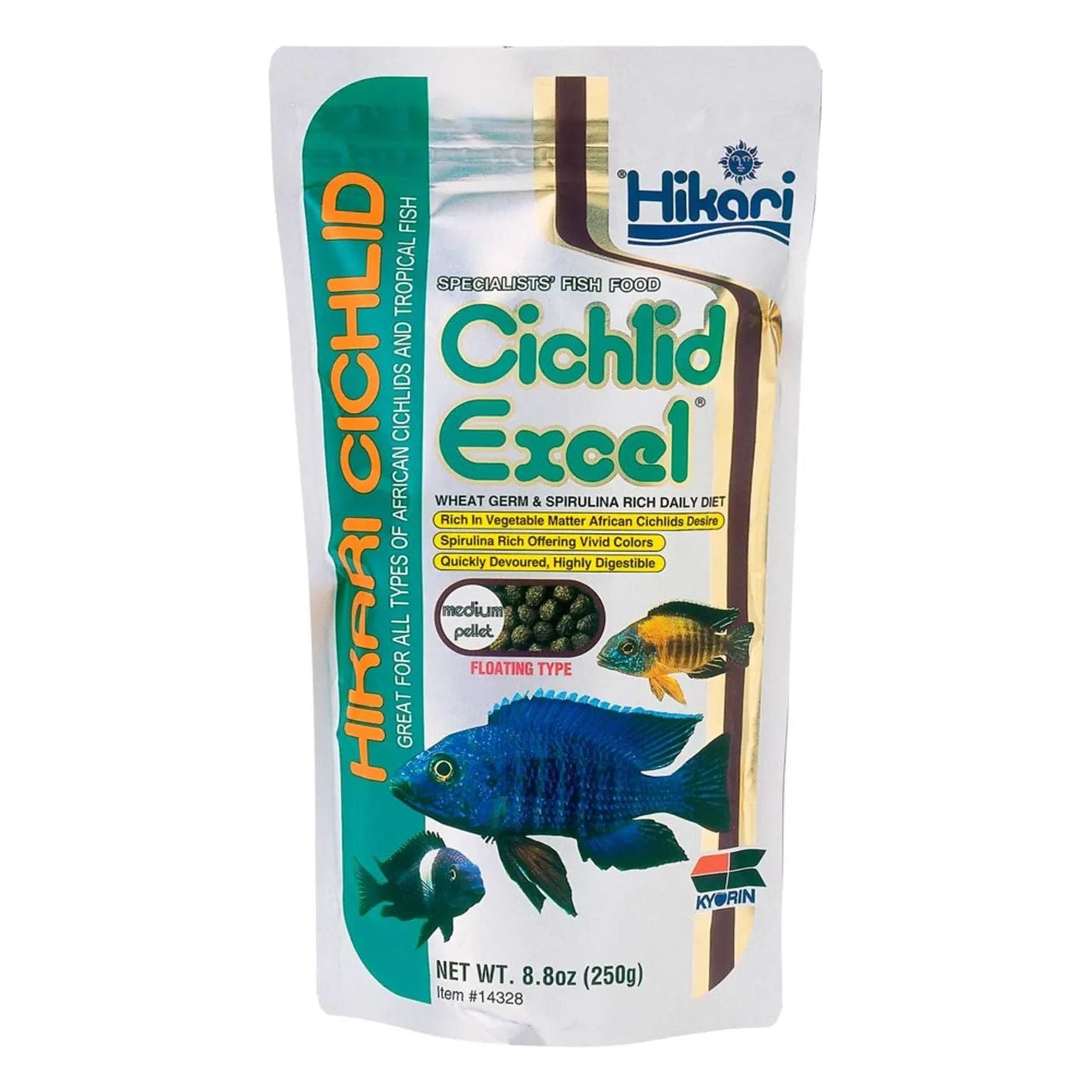 Hikari USA Cichlid Excel Pellets Fish Food Hikari USA