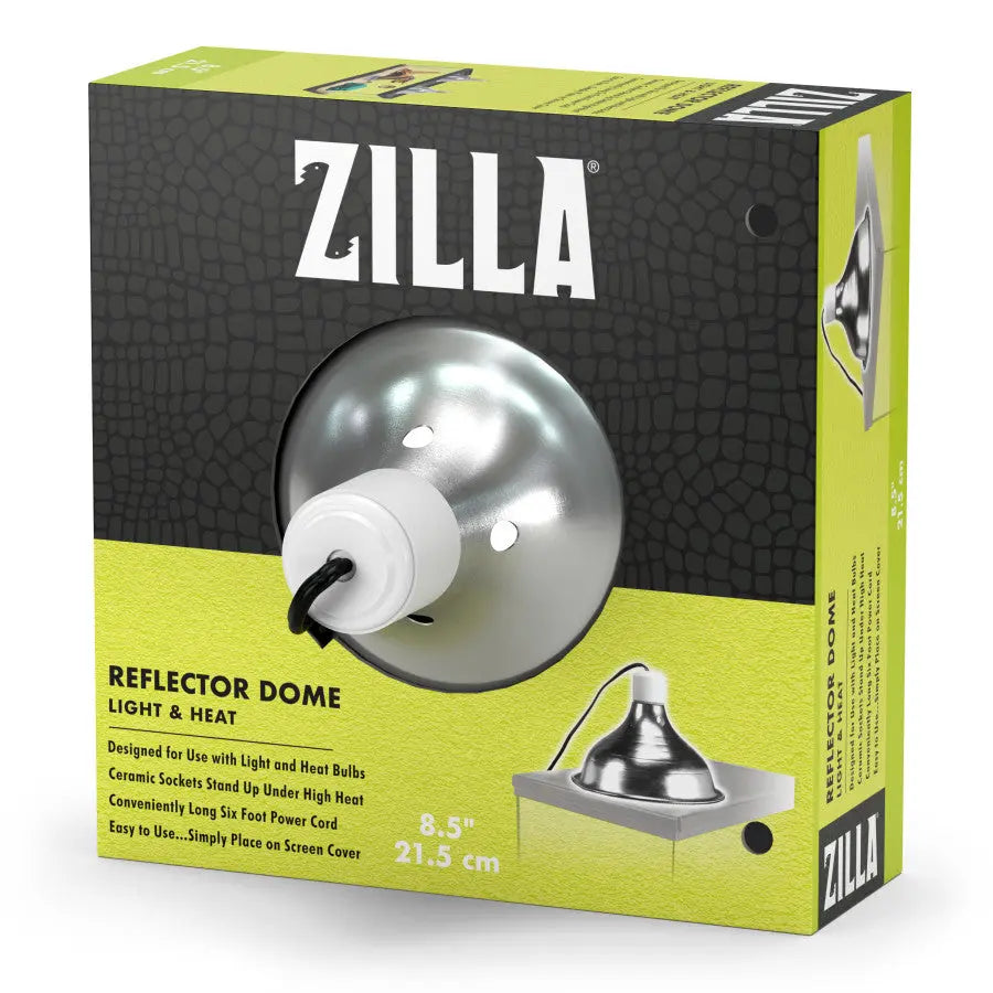 Zilla Fluorescent/Incandescent Reflector Dome Silver Color Zilla®