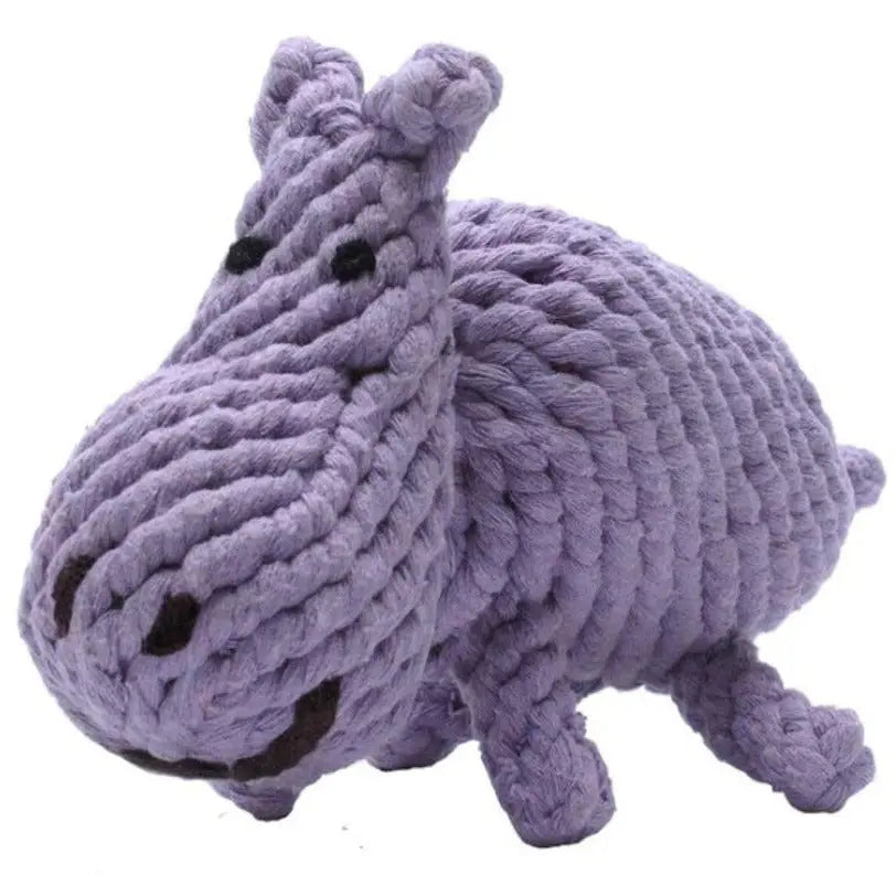 Jax & Bones Hank the Hippo Rope Dog Toy Jax & Bones