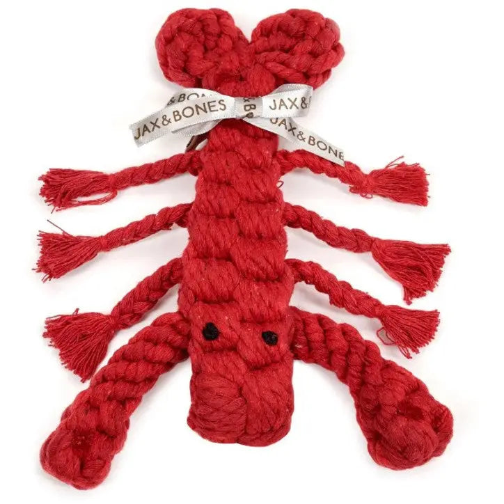 Jax & Bones Louie the Lobster Rope Dog Toy Jax & Bones