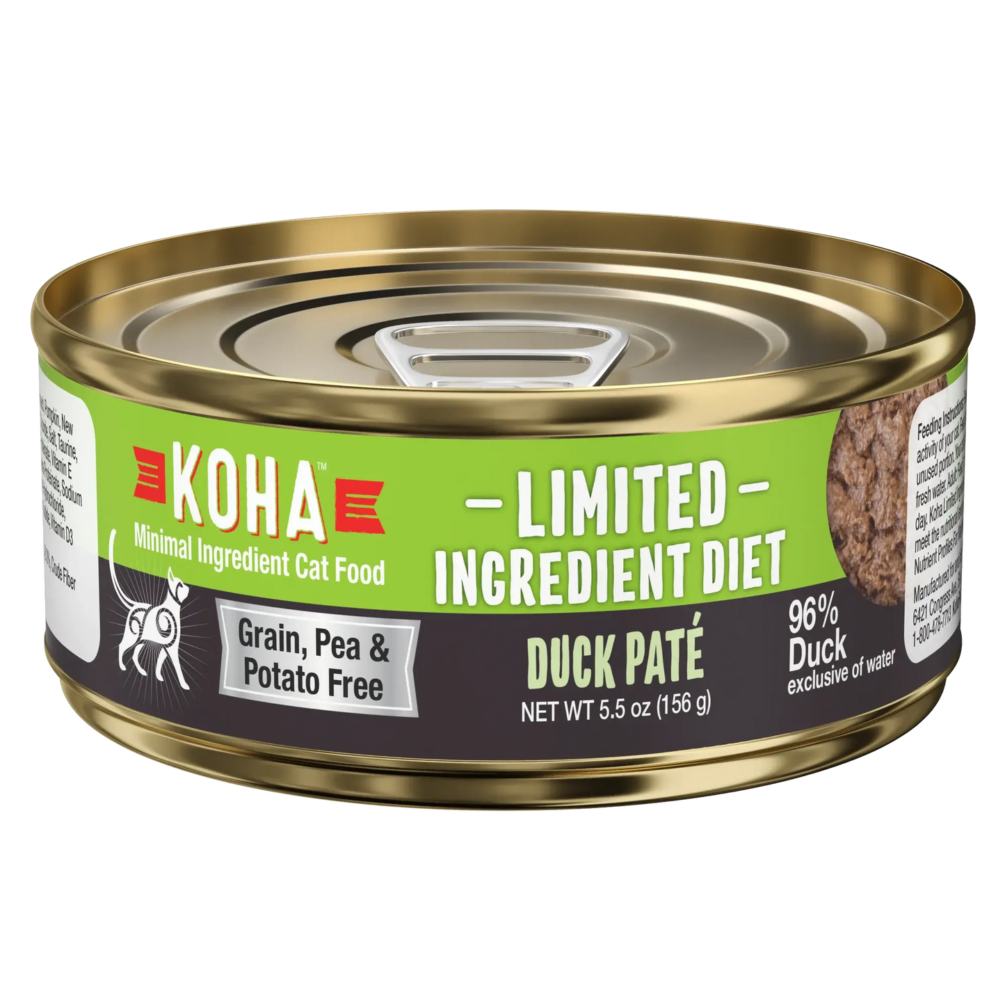 KOHA Limited Ingredient Diet Duck Pâté Wet Cat Food KOHA