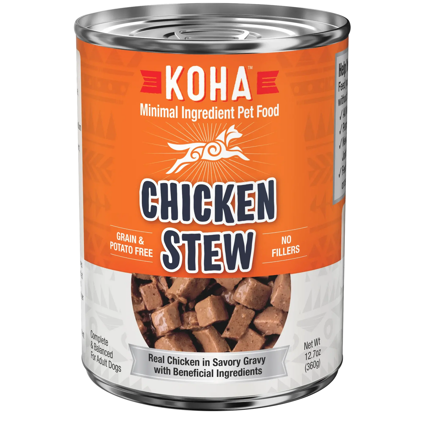 KOHA Minimal Ingredient Chicken Stew for Dogs 12.7oz Cans Case of 12 KOHA