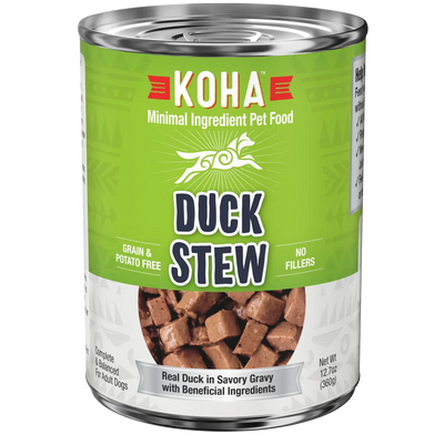 KOHA Minimal Ingredient Duck Stew for Dogs 12.7oz Case of 12 KOHA