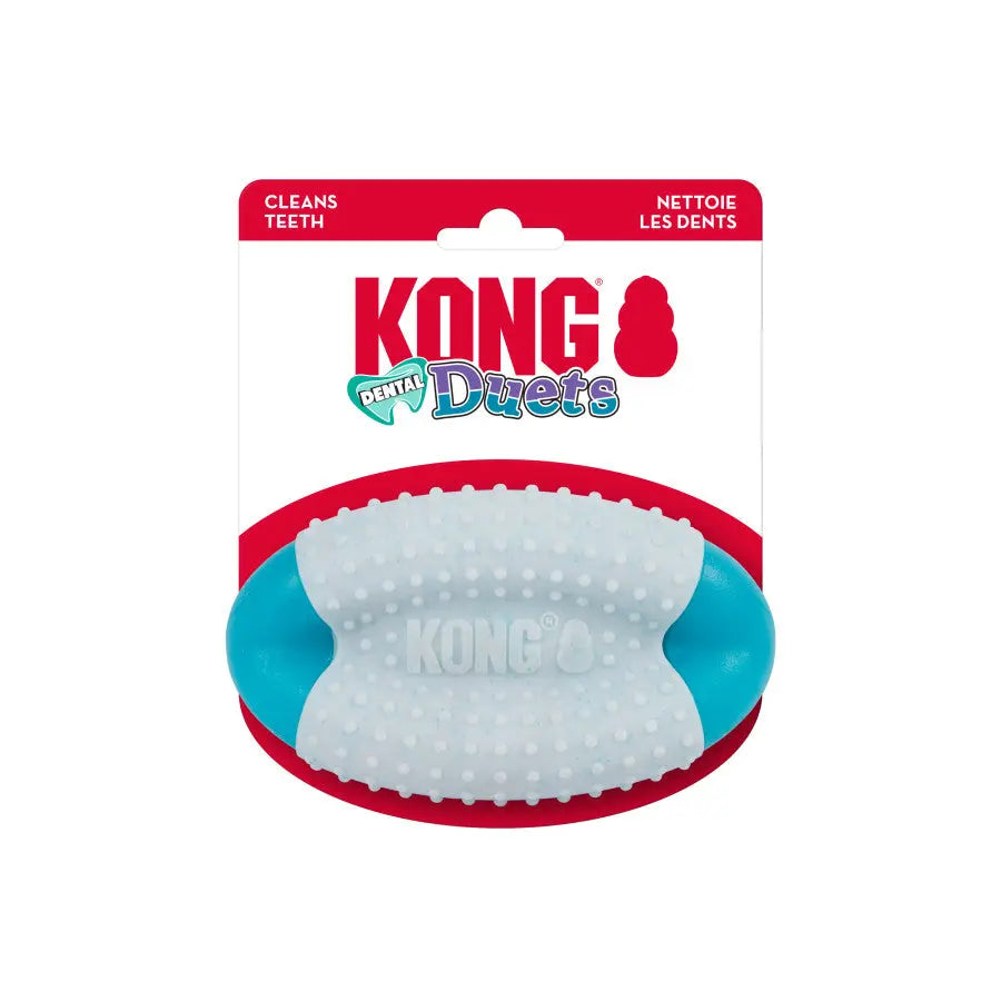 KONG Duets Dental Football Dog Toy Kong