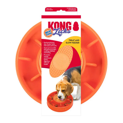 KONG Licks Mealtime Dog Treat Toy & Slow Feeder Kong